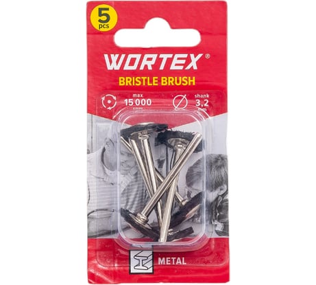 Щетка для гравера 19 мм, 5 шт WORTEX ETBN3219018