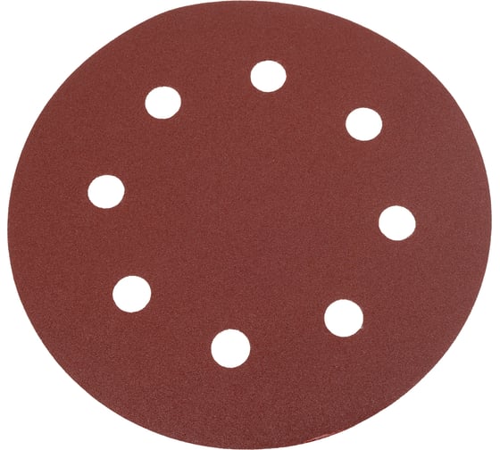 Шлифлист круглый самосцепляющийся 180 мм, Р120, 5 шт WORTEX WSD318120W504
