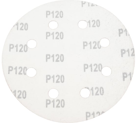 Шлифлист круглый самосцепляющийся 180 мм, Р120, 5 шт WORTEX WSD318120W504