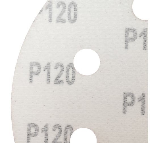 Шлифлист круглый самосцепляющийся 180 мм, Р120, 5 шт WORTEX WSD318120W504