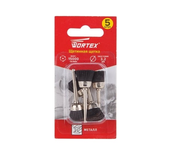 Щетка для гравера 16 мм, 5 шт WORTEX ETBN3216018