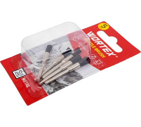 Щетка для гравера 5 мм, 5 шт WORTEX ETBN3205018