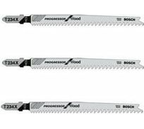 Пилки для лобзика по дереву (91 мм; 3 шт.) Т234Х Bosch 2.608.633.523