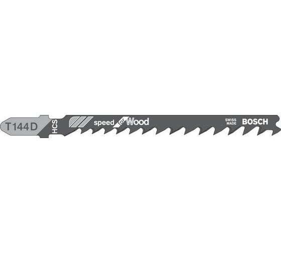Пилки для лобзика по дереву (74 мм; 100 шт.) T144D Bosch 2.608.637.880