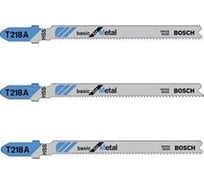 Пилки для лобзика по металлу (67 мм; 3 шт.) T218A Bosch 2608631672