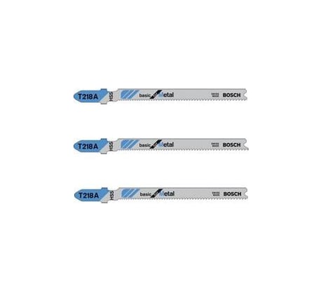 Пилки для лобзика по металлу (67 мм; 3 шт.) T218A Bosch 2608631672