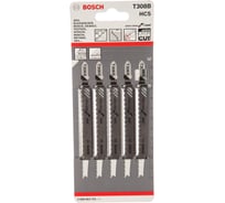 Пилки для лобзика по дереву 5 шт, Т308В, HCS Bosch 2608663751