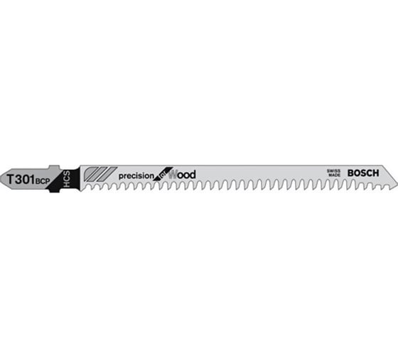 Пилки для лобзика по дереву (91 мм; 25 шт.) T301BCP Bosch 2608633A40