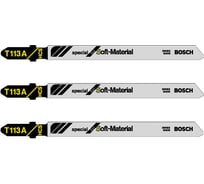 Пилки для лобзика (74 мм; 3 шт.) T113 А Bosch 2608635177