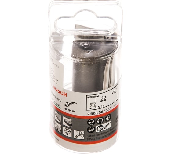 Коронка алмазная DRY SPEED для УШМ (20х35 мм; М14) Bosch 2608587115