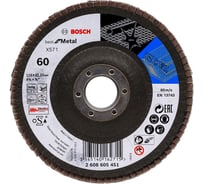 Круг лепестковый Best for Metal для УШМ (115 мм; К60) Bosch 2608605451