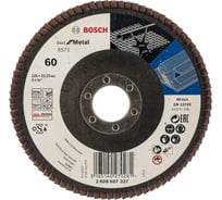 Круг лепестковый Best for Metal для УШМ (125 мм; К60) Bosch 2608607327