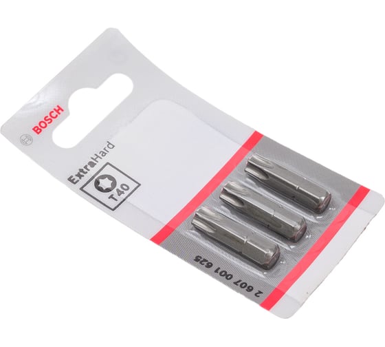 Бита (25 мм; 3 шт) TORX T40 XH Bosch 2607001625
