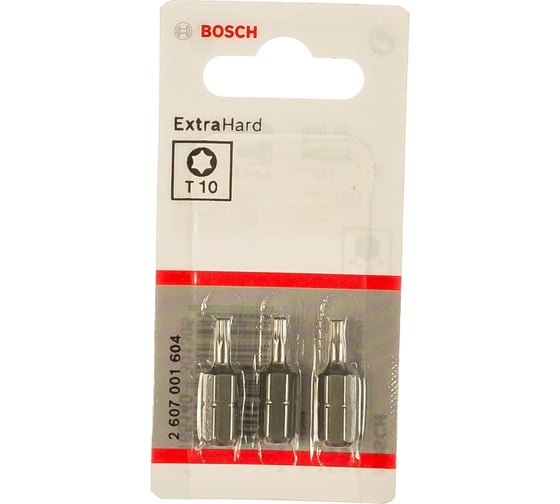 Бита (25 мм; 3 шт) TORX T10 XH Bosch 2607001604 1