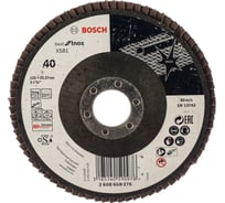Круг лепестковый Best for Inox для УШМ (125х22,2 мм; К40) Bosch 2608608276