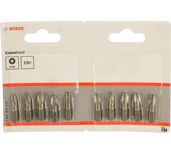 Бита (25 мм; 10 шт) PHILLIPS 2 XH Bosch 2607001512