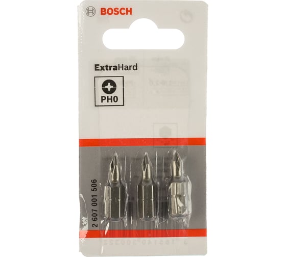Бита (25 мм; 3 шт) PHILLIPS 0 XH Bosch 2607001506