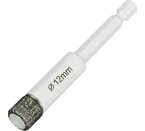 Коронка алмазная по керамике и керамограниту 12 мм Diamond Industrial DIDKVP12S10