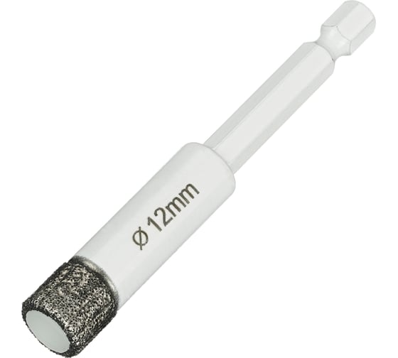 Коронка алмазная по керамике и керамограниту 12 мм Diamond Industrial DIDKVP12S10