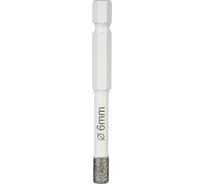 Коронка алмазная по керамике и керамограниту 6 мм Diamond Industrial DIDKVP06S10