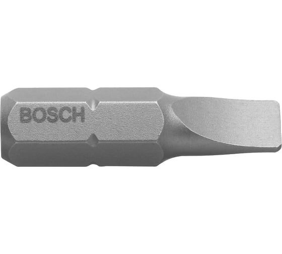 Бита (25 мм; 25 шт) прямой шлиц 0.6Х4.5 XH Bosch 2607001460