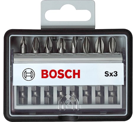 Набор бит (8 шт) Robust Line Sx3 XH Bosch 2607002558