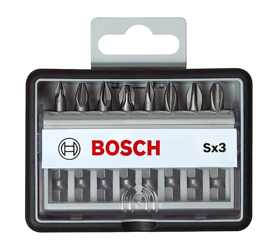 Набор бит (8 шт) Robust Line Sx3 XH Bosch 2607002558 1