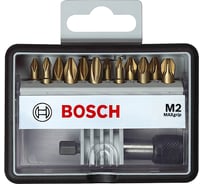 Набор бит (12 шт; Max Grip) Robust Line M2 TIN Bosch 2607002578