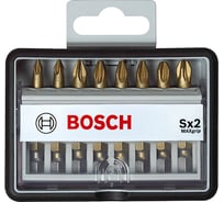 Набор бит (8 шт; Max Grip) Robust Line Sx2 TIN Bosch 2607002571