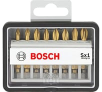 Набор бит (8 шт; Max Grip) Robust Line Sx1 TIN Bosch 2607002570