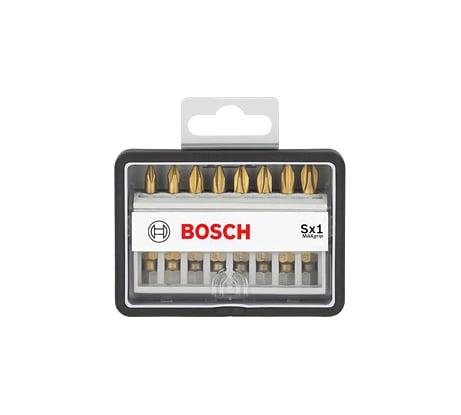 Набор бит (8 шт; Max Grip) Robust Line Sx1 TIN Bosch 2607002570