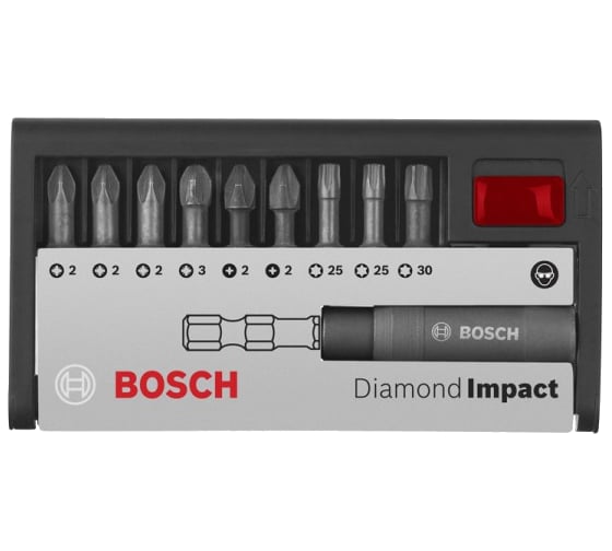 Набор бит (10 шт) PH/PZ/TX Bosch 2608522064 1