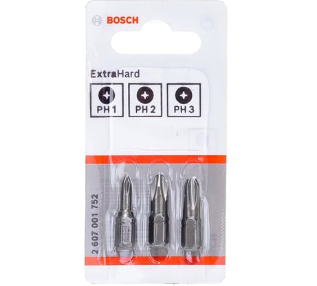 Набор бит (3 шт; 25 мм) Bosch 2.607.001.752