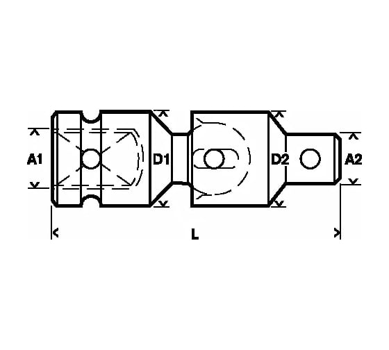 Шарнир для торцевого ключа 1/2" Bosch 1608505011