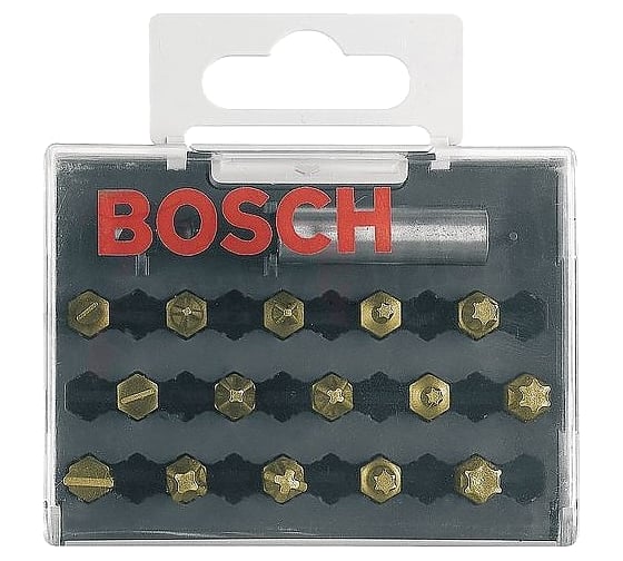 Набор бит (25 мм; 15 шт) LS/PH/PZ/T TIN Bosch 2607001929 1