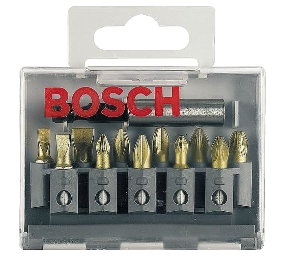 Набор бит (25 мм; 11 шт) LS/PH/PZ TIN Bosch 2607001924