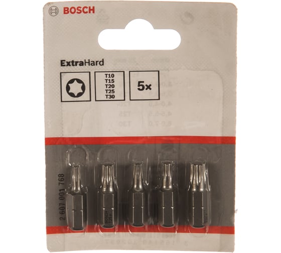 Набор бит (25 мм; 5 шт) TORX XH SET Bosch 2607001768