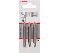 Набор бит двусторонних (60 мм; 3 шт) LS/Ph1/2/Pz1/2 XH Bosch 2607001745