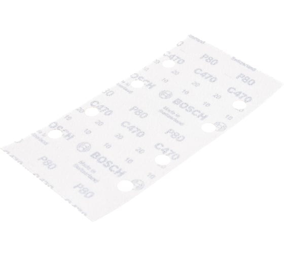 Шлифлист Best for Wood для виброшлифмашин 50 шт. (93х186 мм; К80) Bosch 2608607924