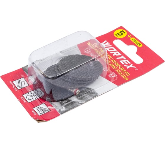 Диск отрезной с держателем для гравера 32 мм, 5 шт WORTEX ETGF3232018