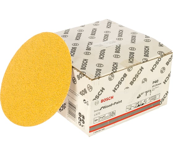 Шлифлист Best for Wood для УШМ 50 шт. (125 мм; К40) Bosch 2608607946
