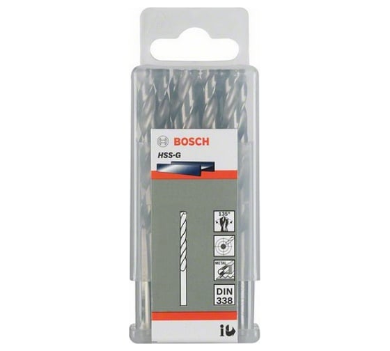 Сверло HSS-G STANDARD (2,7х61 мм; 10 шт.) по металлу Bosch 2608585479 1