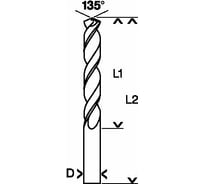 Сверло HSS-CO STANDARD (3,2х65 мм; 10 шт.) по металлу Bosch 2608585877