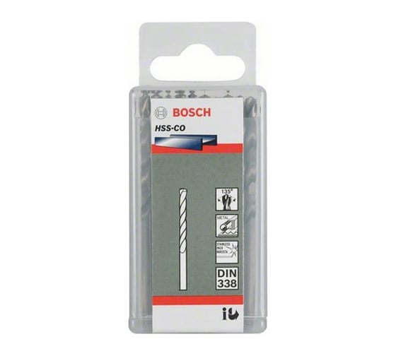 Сверло HSS-CO STANDARD (3,2х65 мм; 10 шт.) по металлу Bosch 2608585877