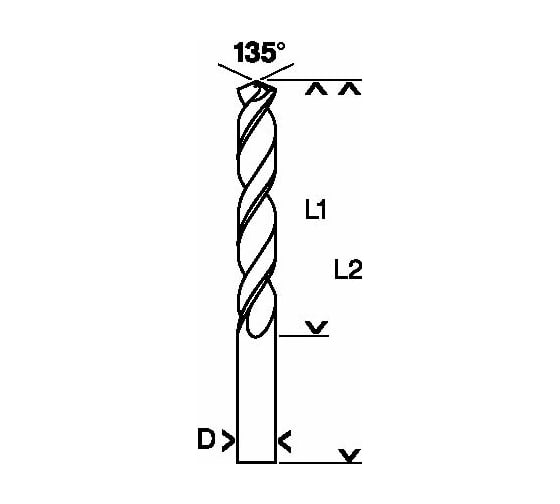 Сверло HSS-CO STANDARD (3,2х65 мм; 10 шт.) по металлу Bosch 2608585877