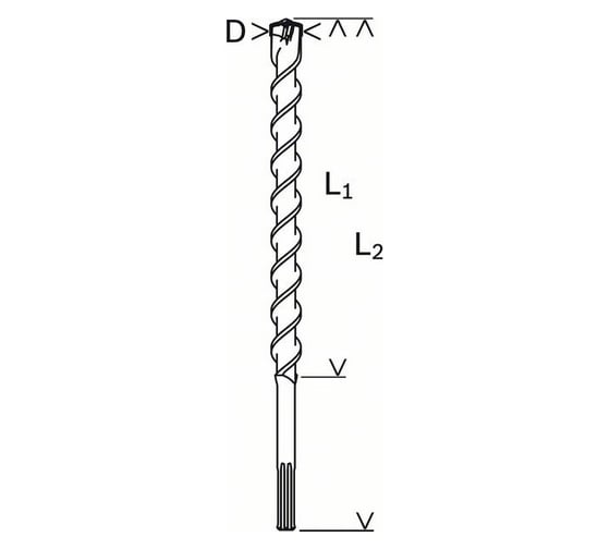Сверло SDS-max (17x400/540 мм) по бетону Bosch 2608586757