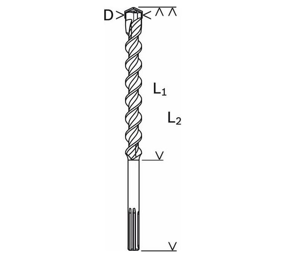 Сверло SDS-max (32x600/720 мм) по камню Bosch 1618596506