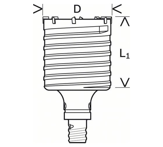 Коронка буровая SDS-max (45x80x150 мм) Bosch 2608580518