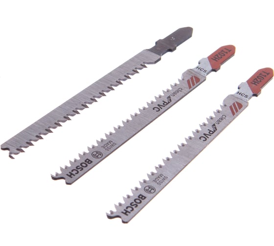 Пилки CleanPVC (100 мм; тип T102H; 3 шт.) для лобзика Bosch 2608667445