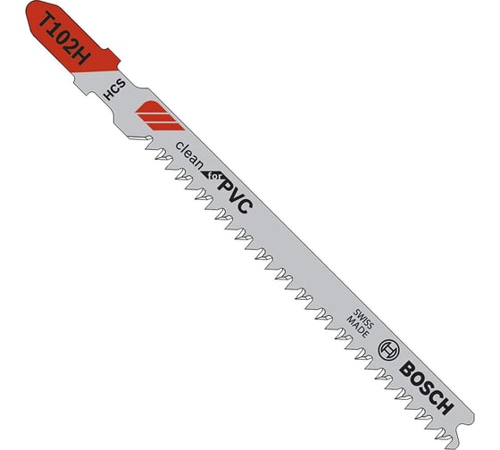 Пилки CleanPVC (100 мм; тип T102H; 3 шт.) для лобзика Bosch 2608667445
